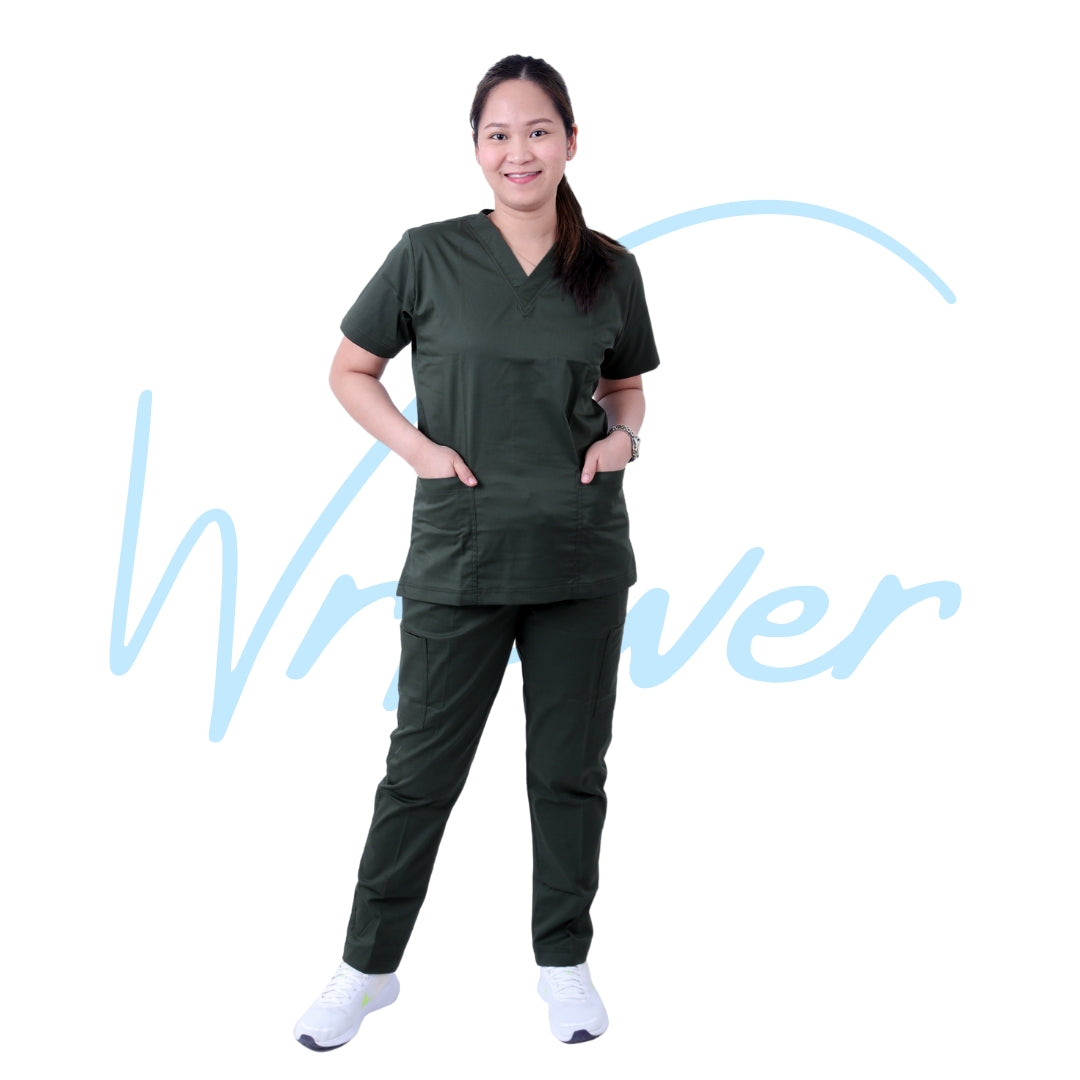 Scrub Suits Uniform Stretch (Marine Green)