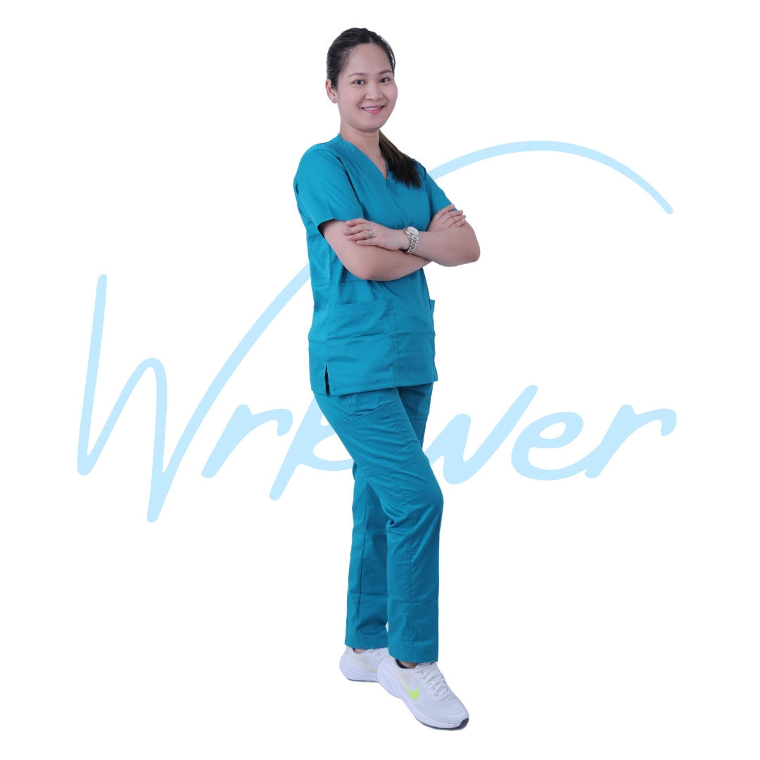Scrub Suits Uniform Stretch (Dark Cyan)