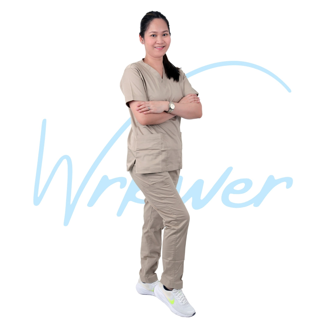 Scrub Suits Uniform Stretch (Beige)