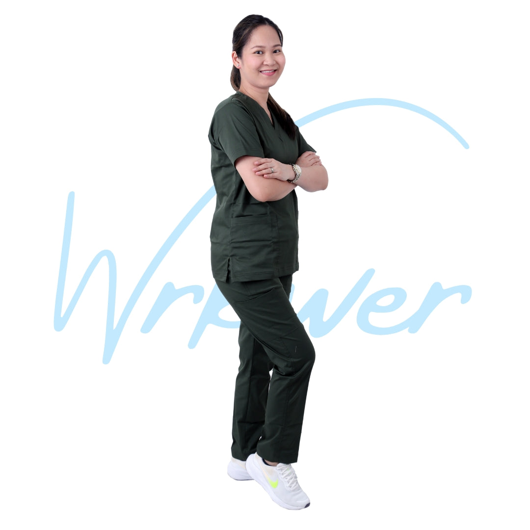Scrub Suits Uniform Stretch (Marine Green)