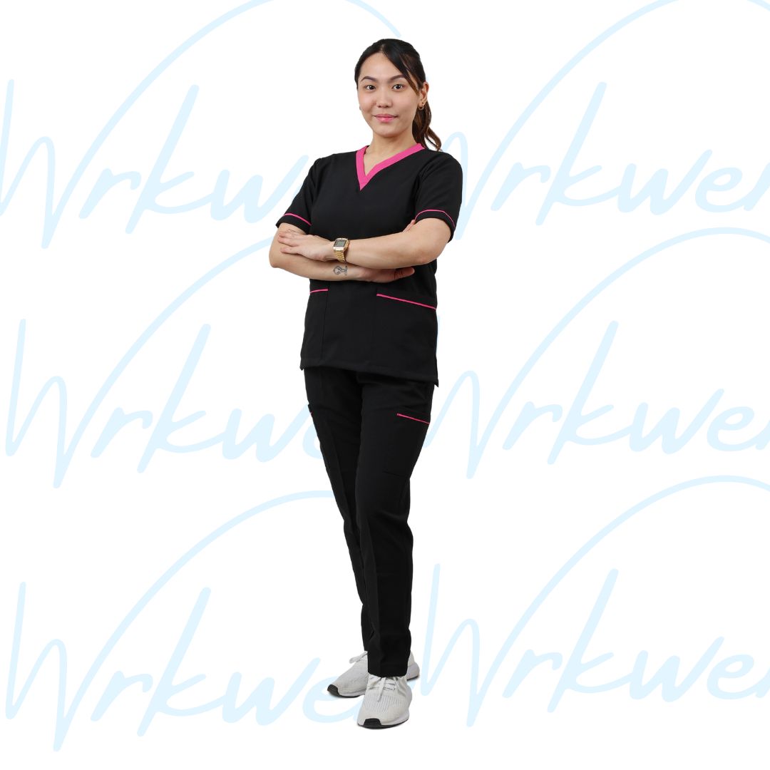 Scrub suits uniform DESIGN V (Black)