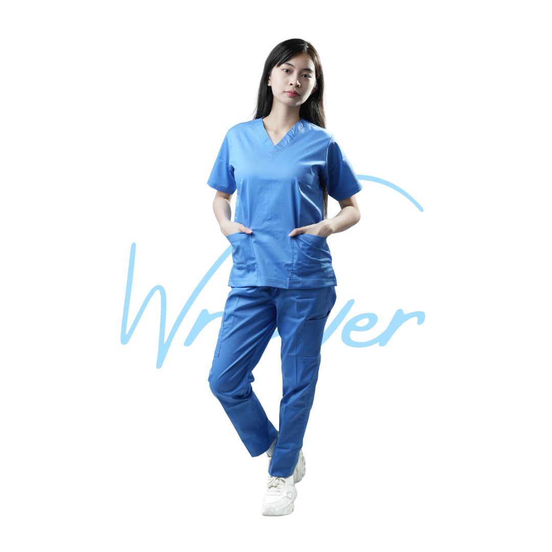 Scrub Suits Uniform Stretch (Sky Blue)