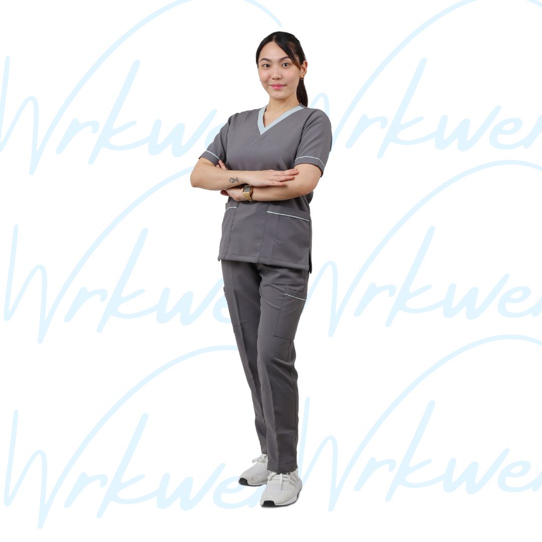 Scrub suits uniform DESIGN V (Grey)