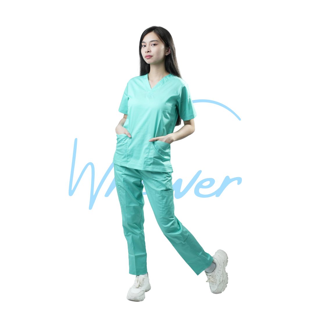 Scrub Suits Uniform Stretch (Light Green)