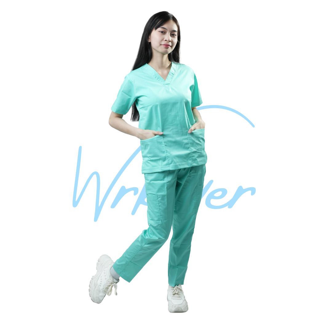 Scrub Suits Uniform Stretch (Light Green)
