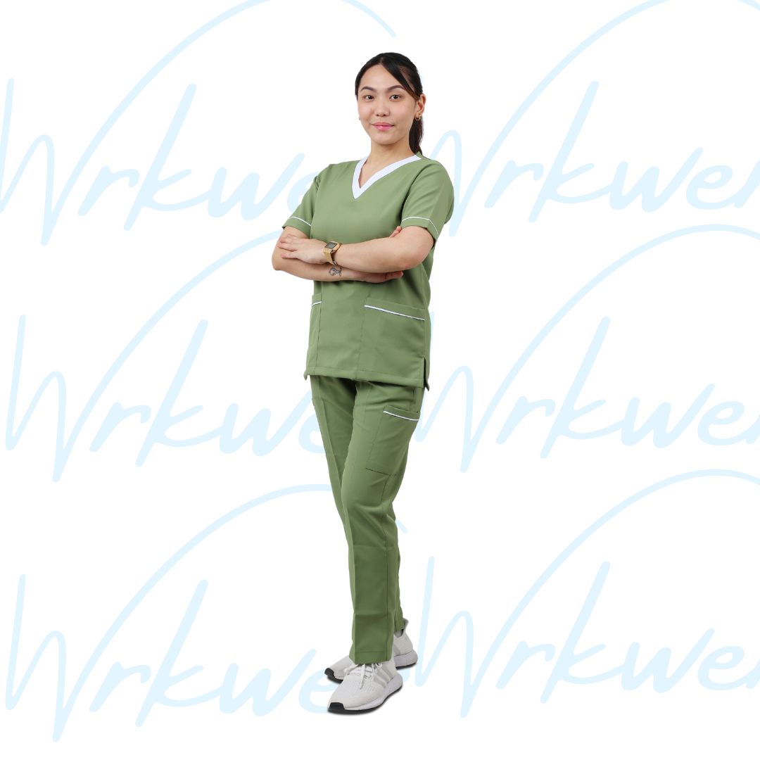 Scrub suits uniform DESIGN V (Olive Green)