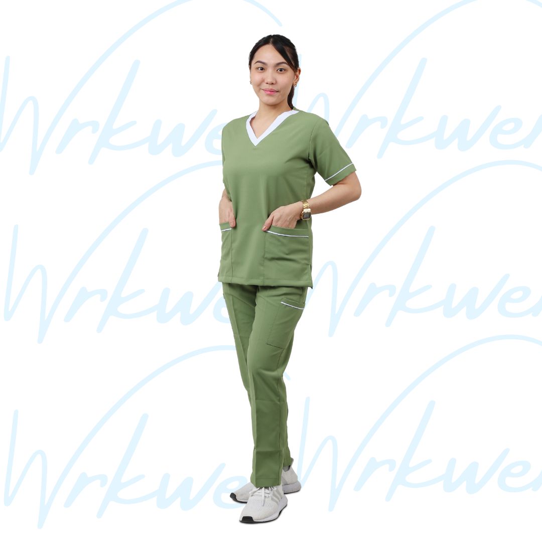 Scrub suits uniform DESIGN V (Olive Green)