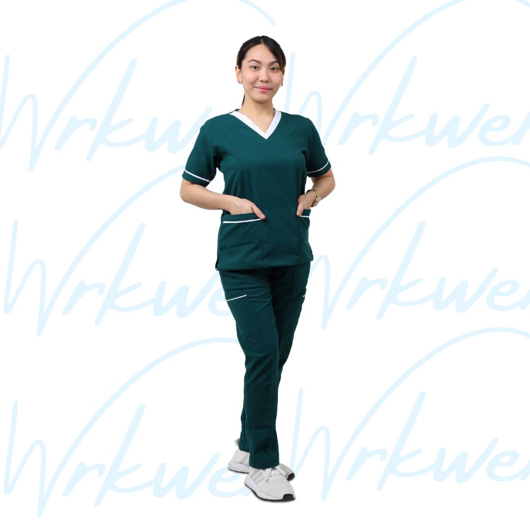 Scrub suits uniform DESIGN V (Peacock Green)