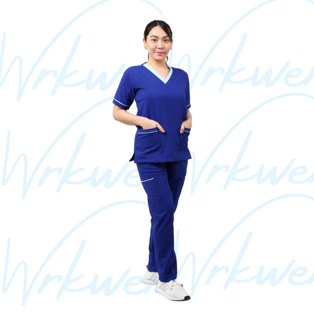 Scrub suits uniform DESIGN V (Royal Blue)