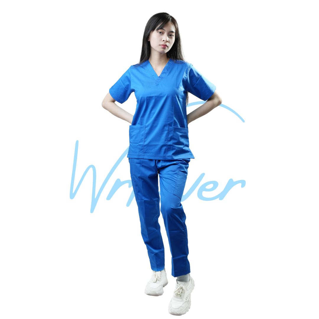 Scrub Suits Uniform Stretch (Royal Blue)