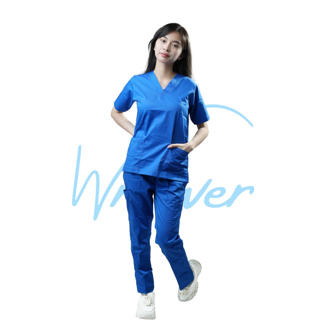 Scrub Suits Uniform Stretch (Royal Blue)