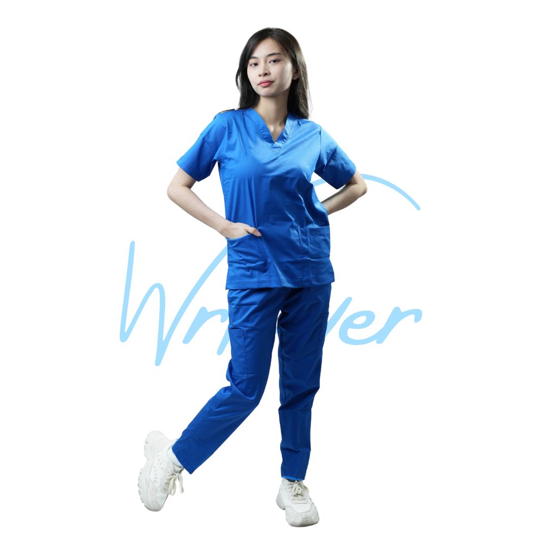 Scrub Suits Uniform Stretch (Royal Blue)