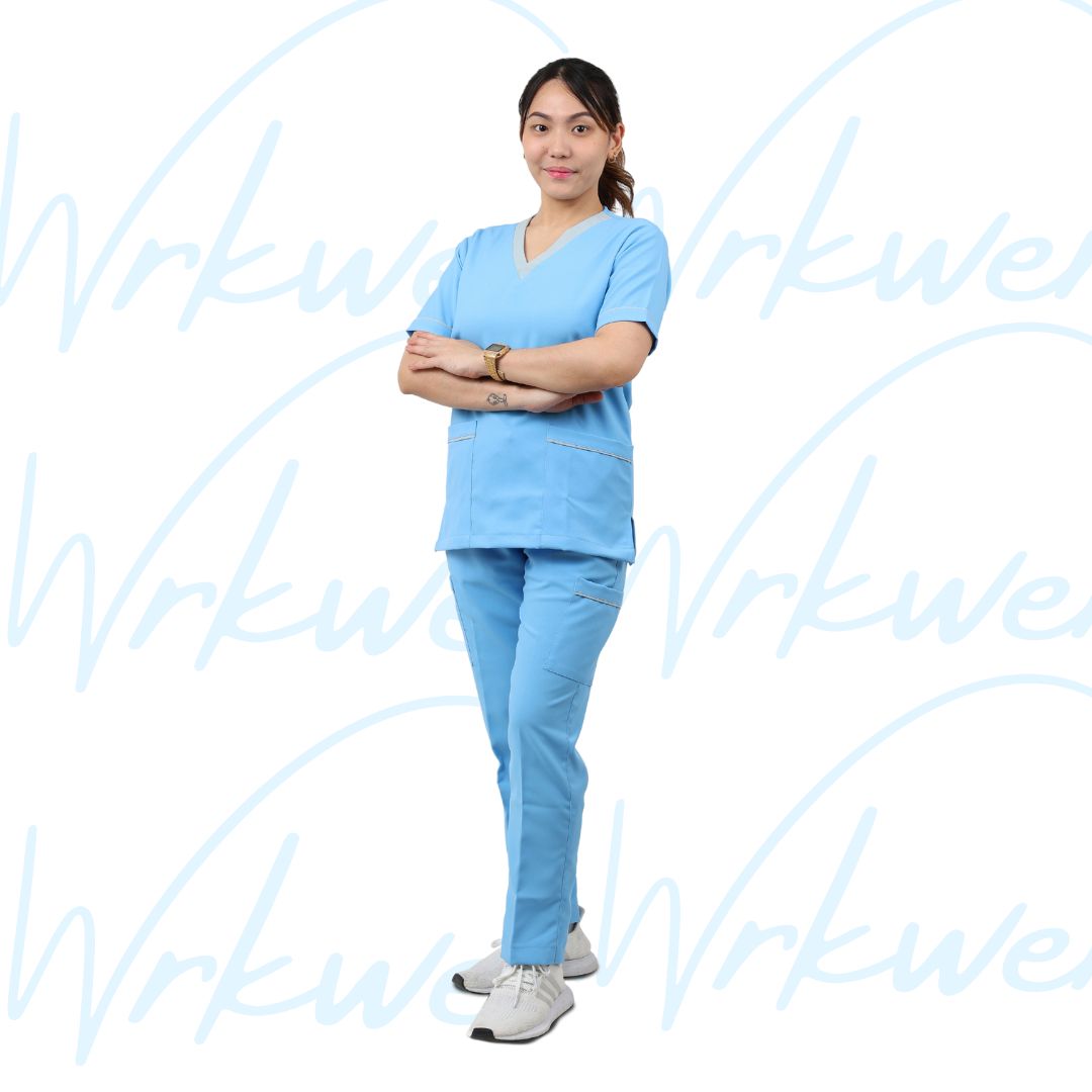 Scrub suits uniform DESIGN V (Sky Blue)