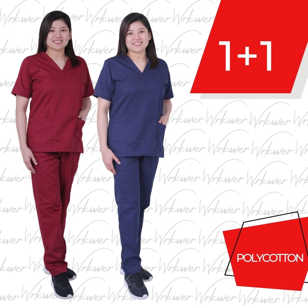 Scrub Suits for Women Poly Cotton (Pack of 2)