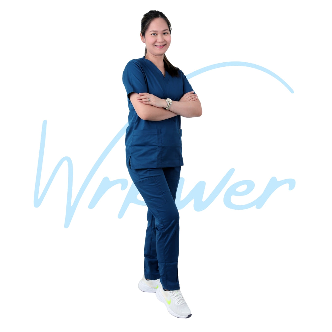 Scrub Suits Uniform Stretch (Peacock Blue)
