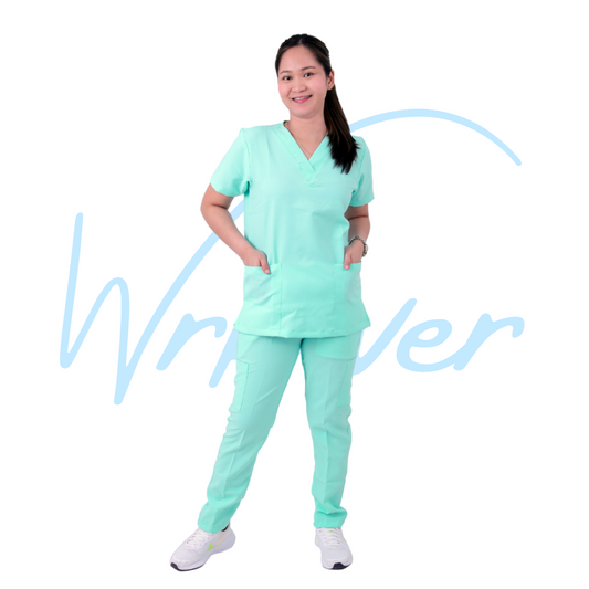 Scrub Suits for Women NO PIPING (Aqua Green)