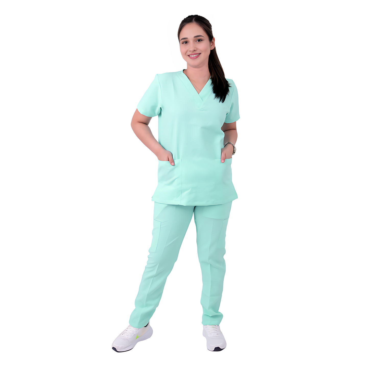 Scrub Suits Uniform Poly Viscose - Light Aqua