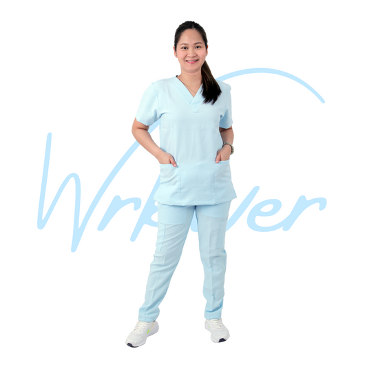 Scrub Suits for Women NO PIPING (Baby Blue)