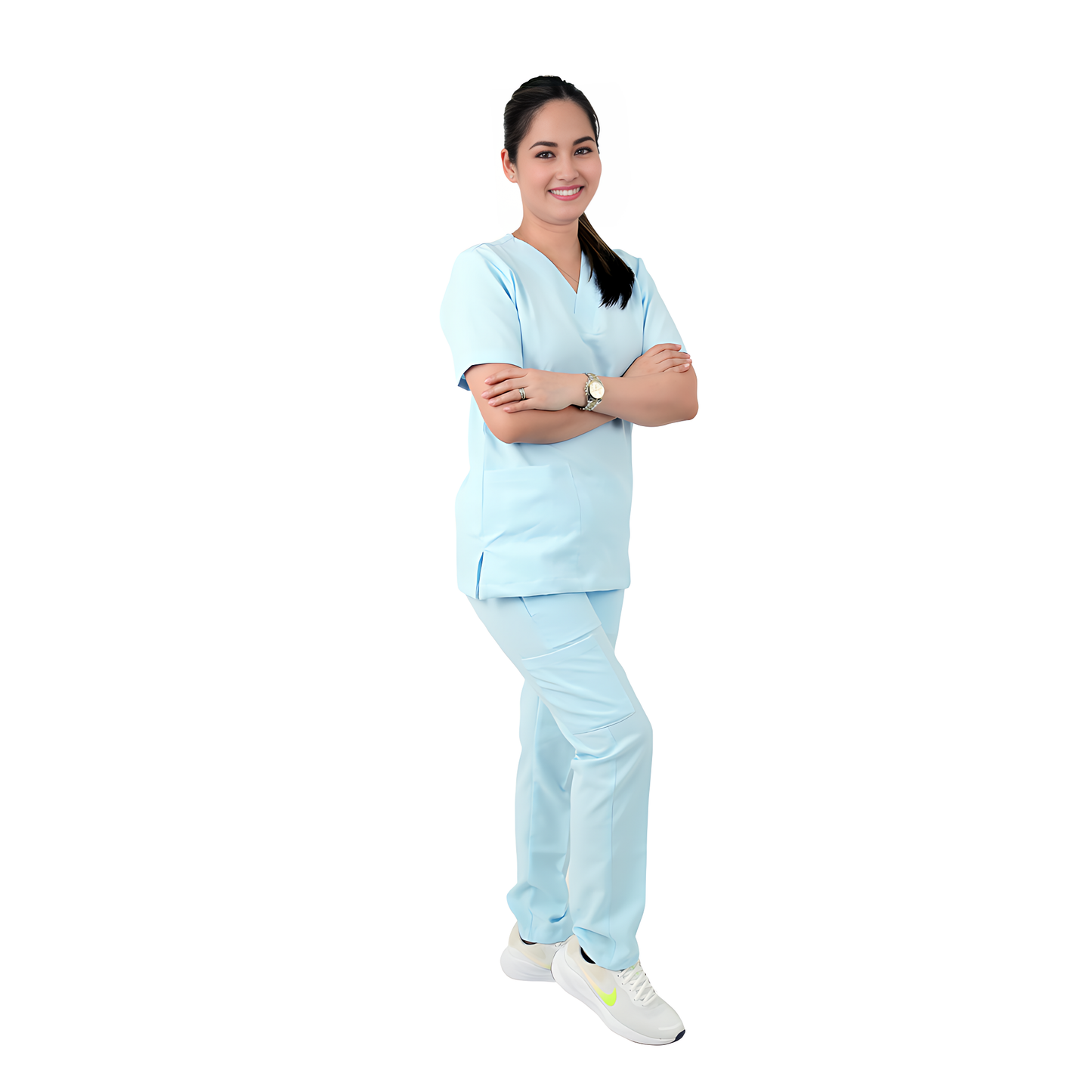 Scrub Suits for Women NO PIPING (Baby Blue)