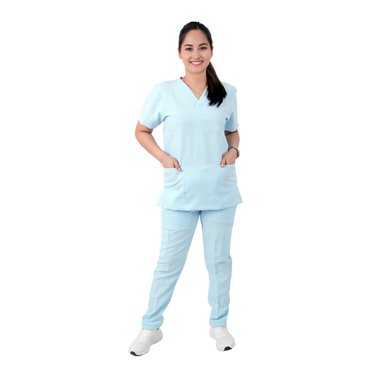 Scrub Suits for Women NO PIPING (Baby Blue)