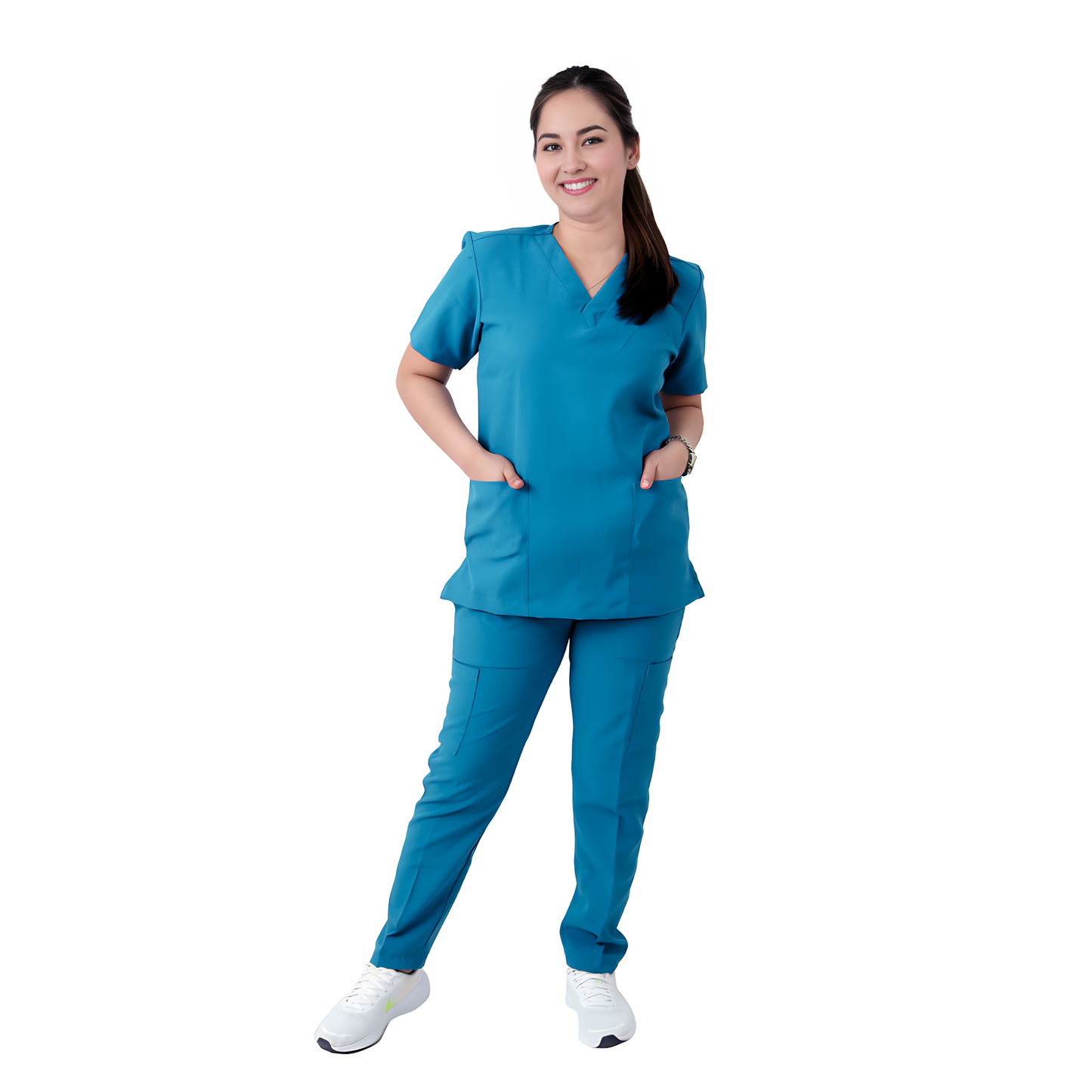 Scrub Suits for Women NO PIPING (Cerulean Blue)