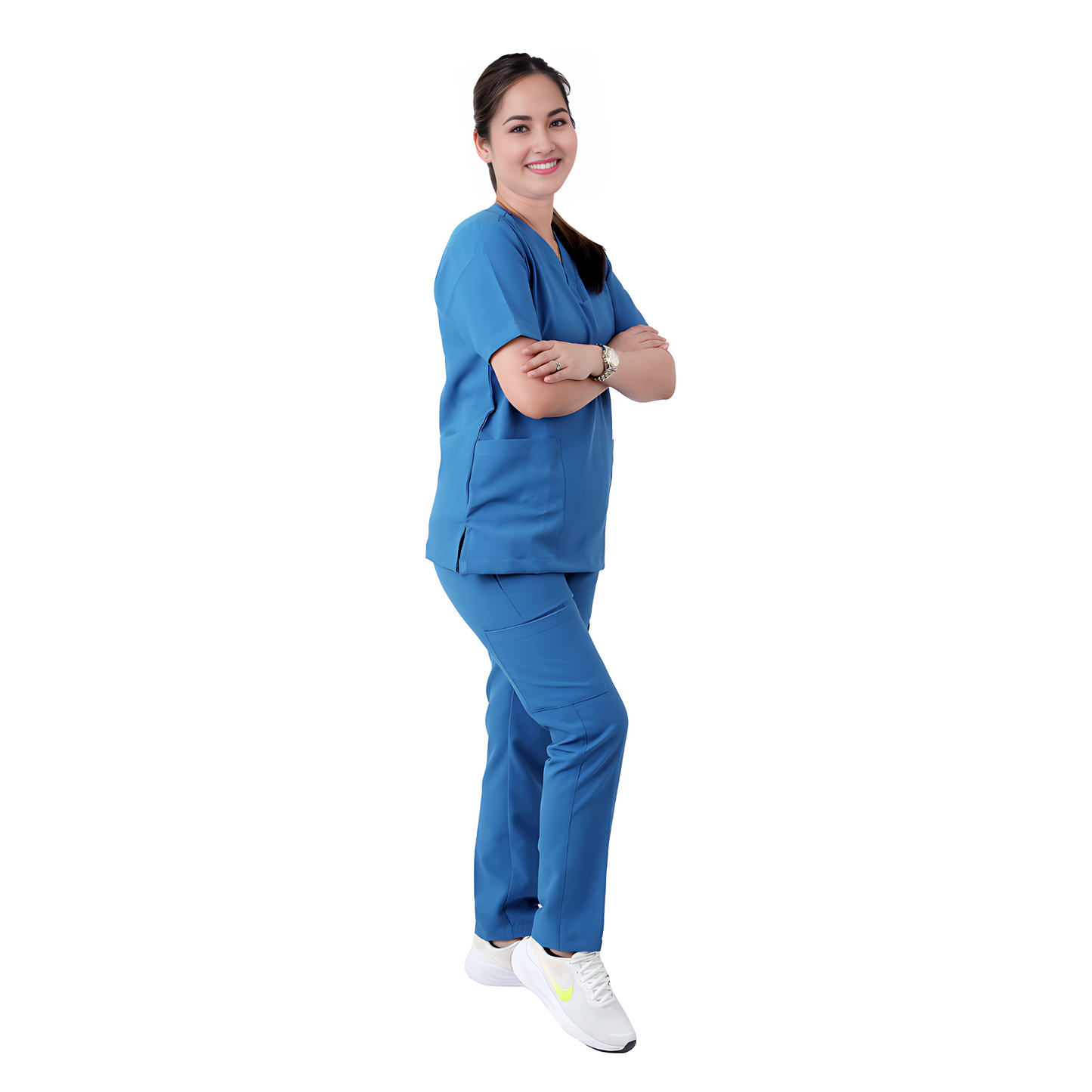 Scrub Suits for Women NO PIPING (Cobalt Blue)