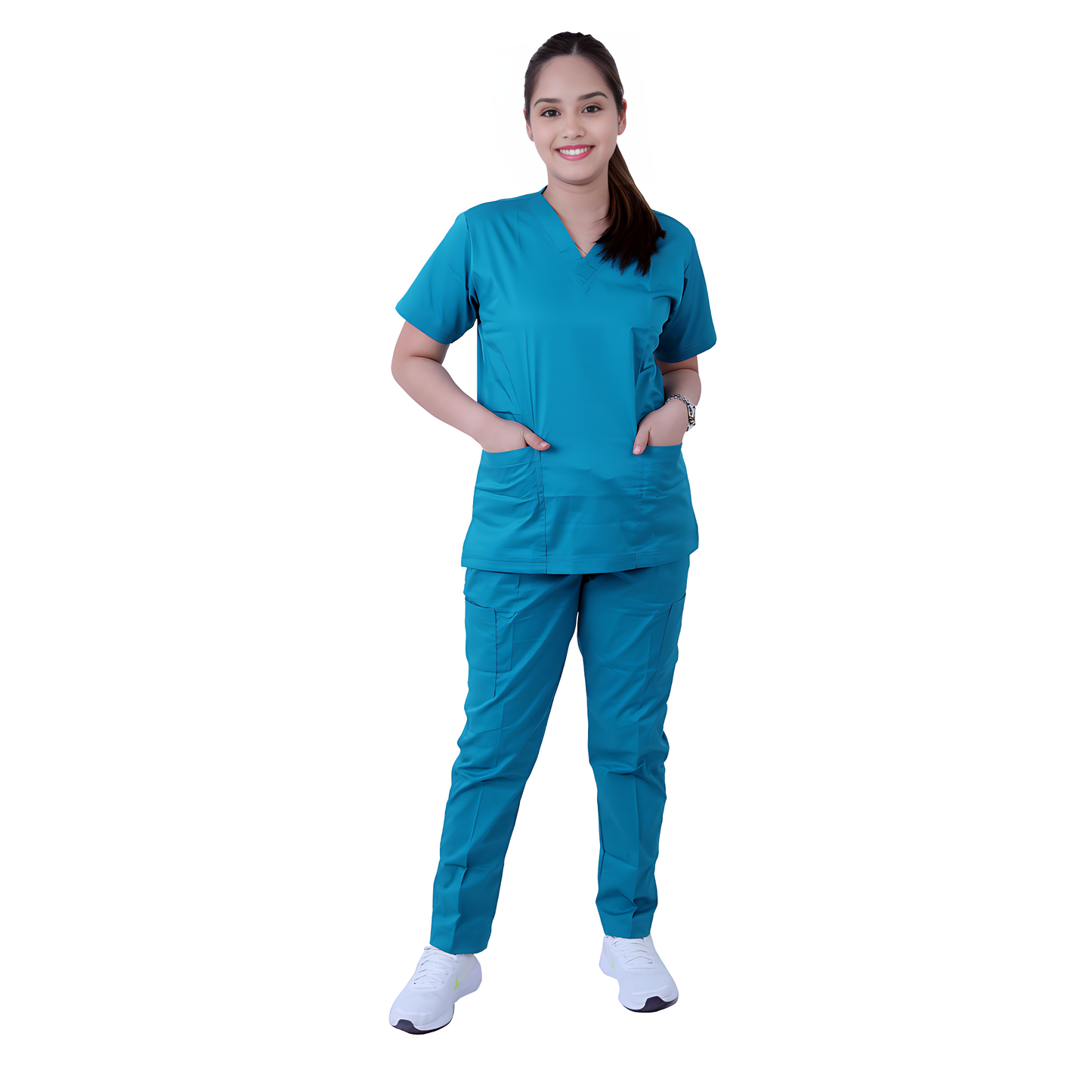 Scrub Suits Uniform Stretch (Dark Cyan)
