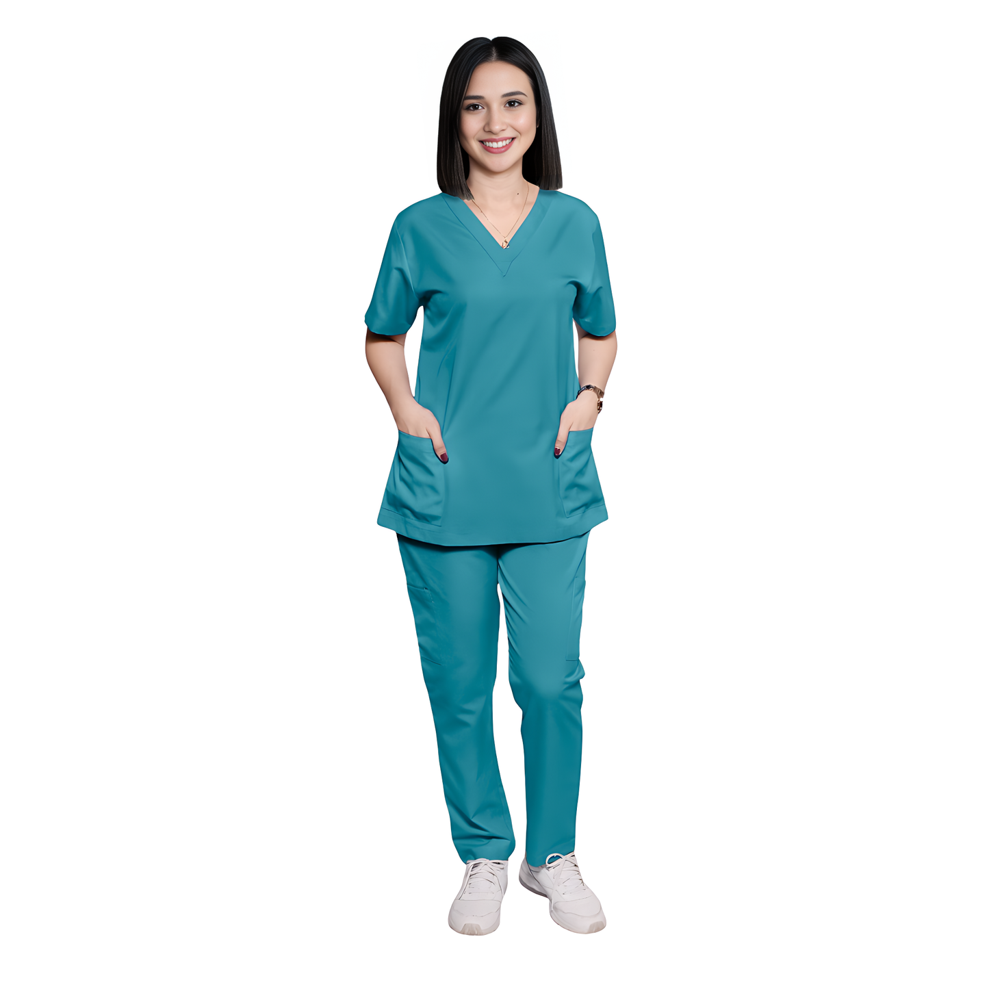 Scrub Suits Uniform Poly Viscose - Dark Blue Green