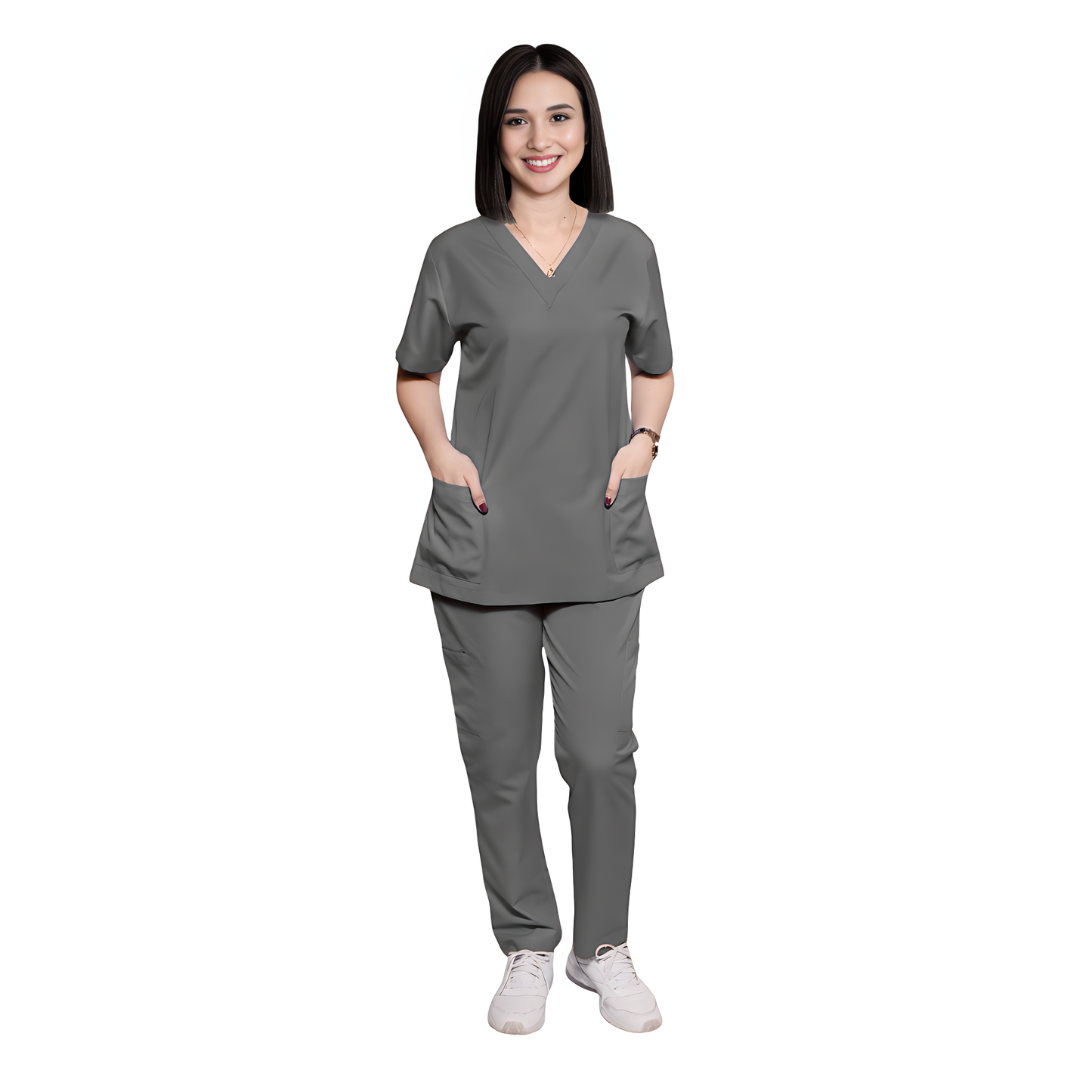 Scrub Suits Uniform Poly Viscose - Dark Grey