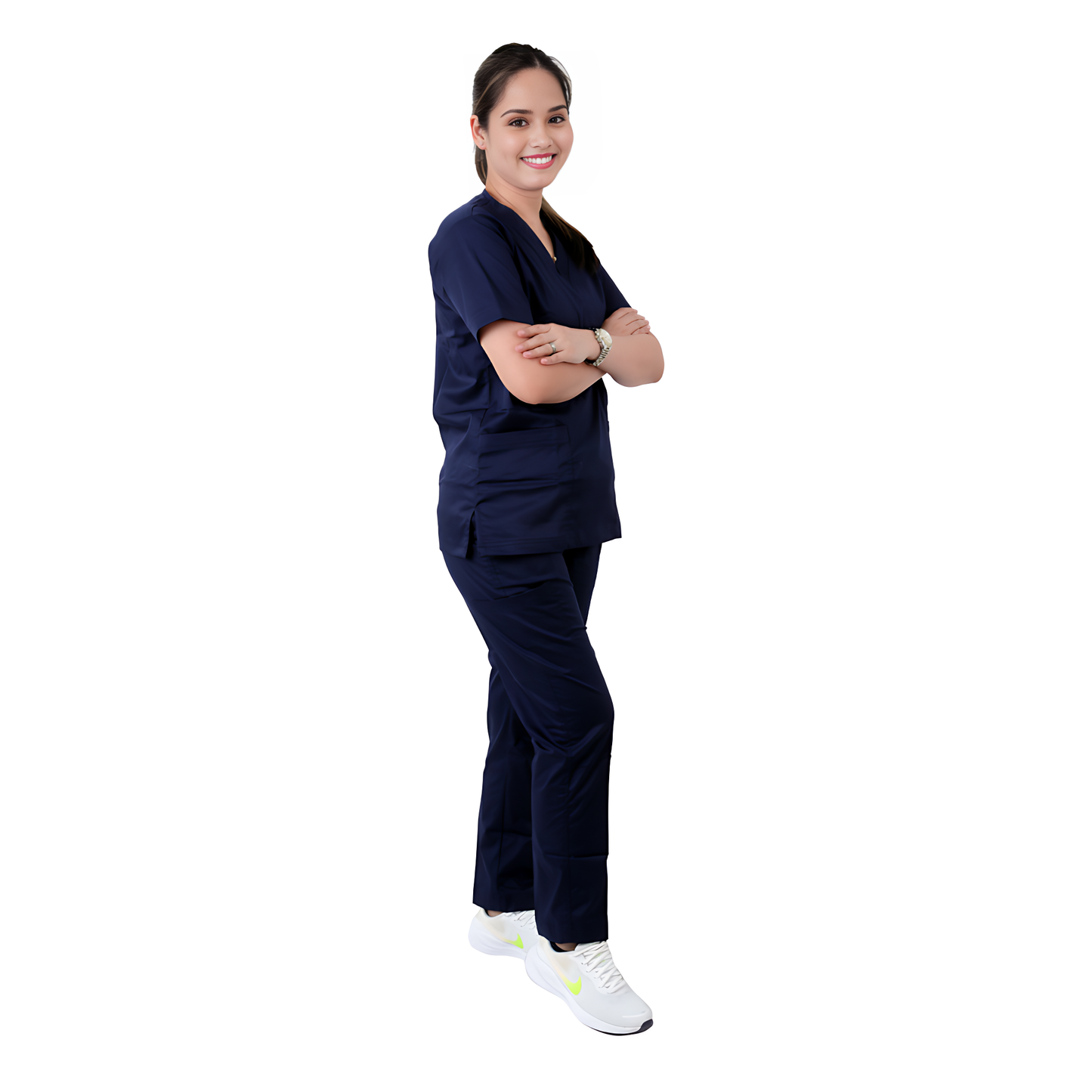 Scrub Suits Uniform Stretch (Dark Navy)