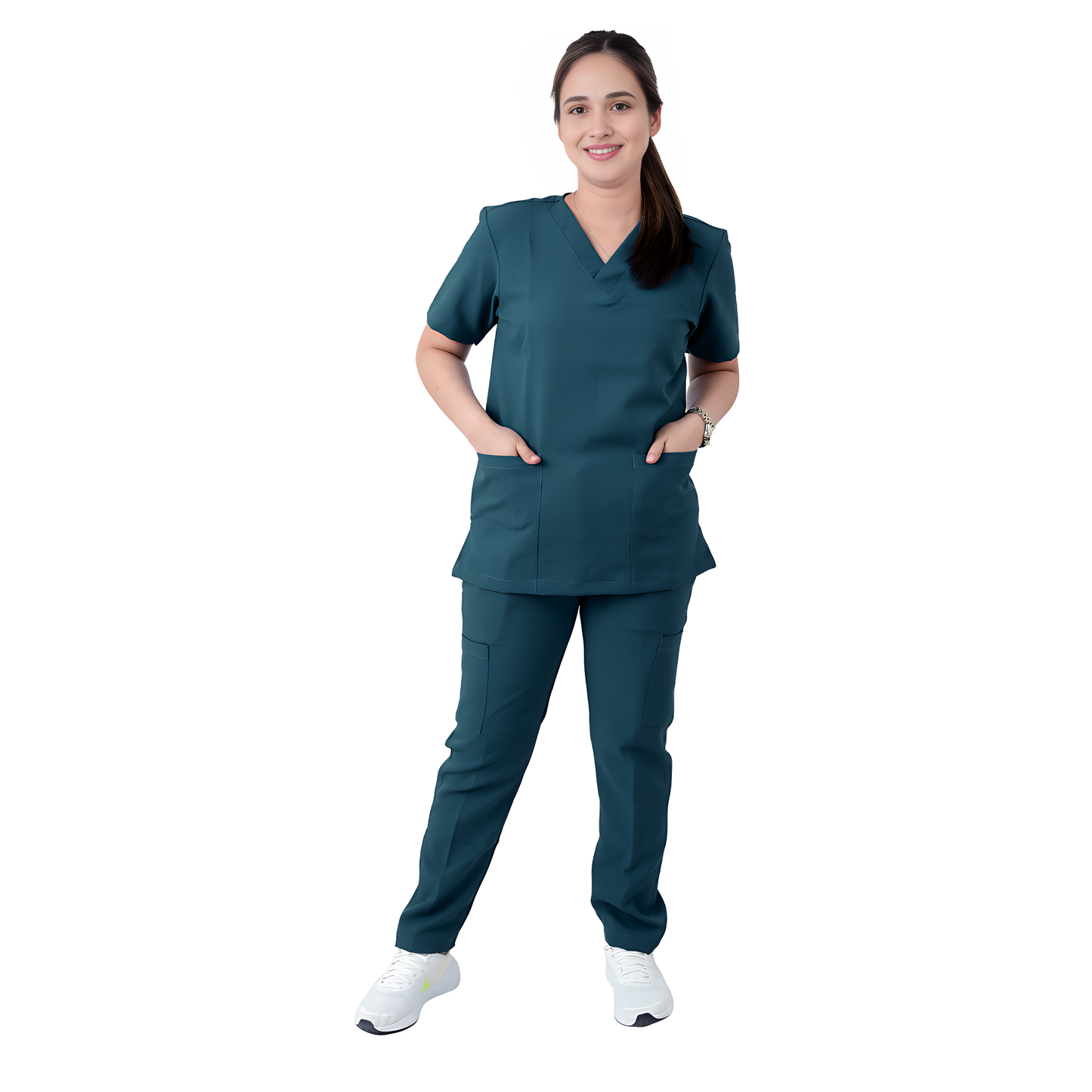 Scrub Suits Uniform Poly Viscose - Deep Teal Green