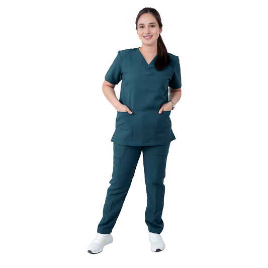 Scrub Suits Uniform Poly Viscose - Deep Teal Green