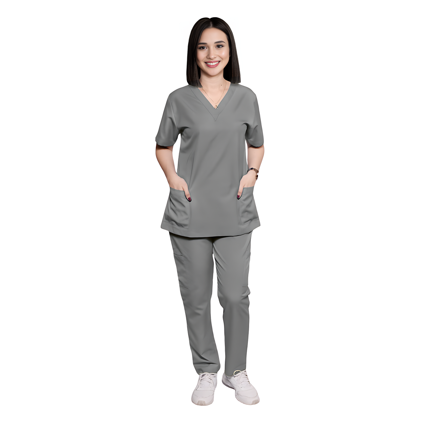 Scrub Suits Uniform Poly Viscose - Grey