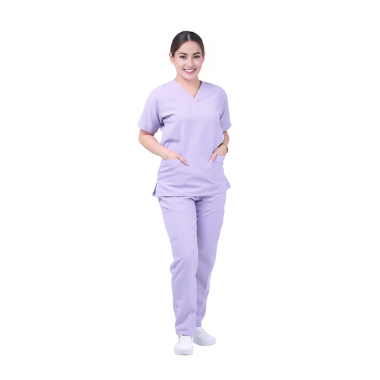 Scrub Suits for Women NO PIPING (Lavender)