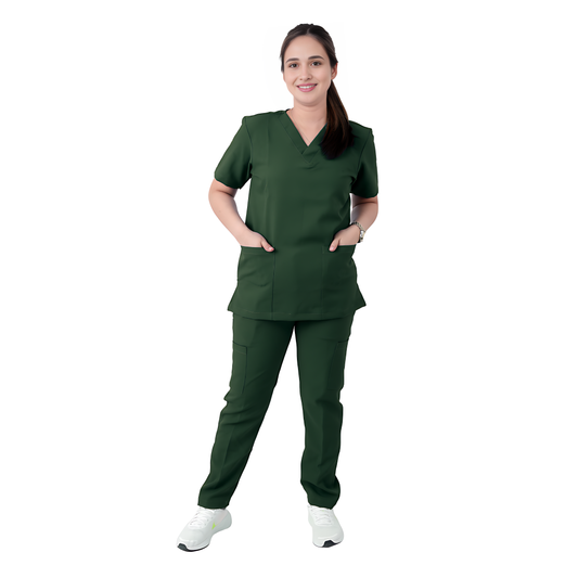 Scrub Suits Uniform Poly Viscose - Leaf Green