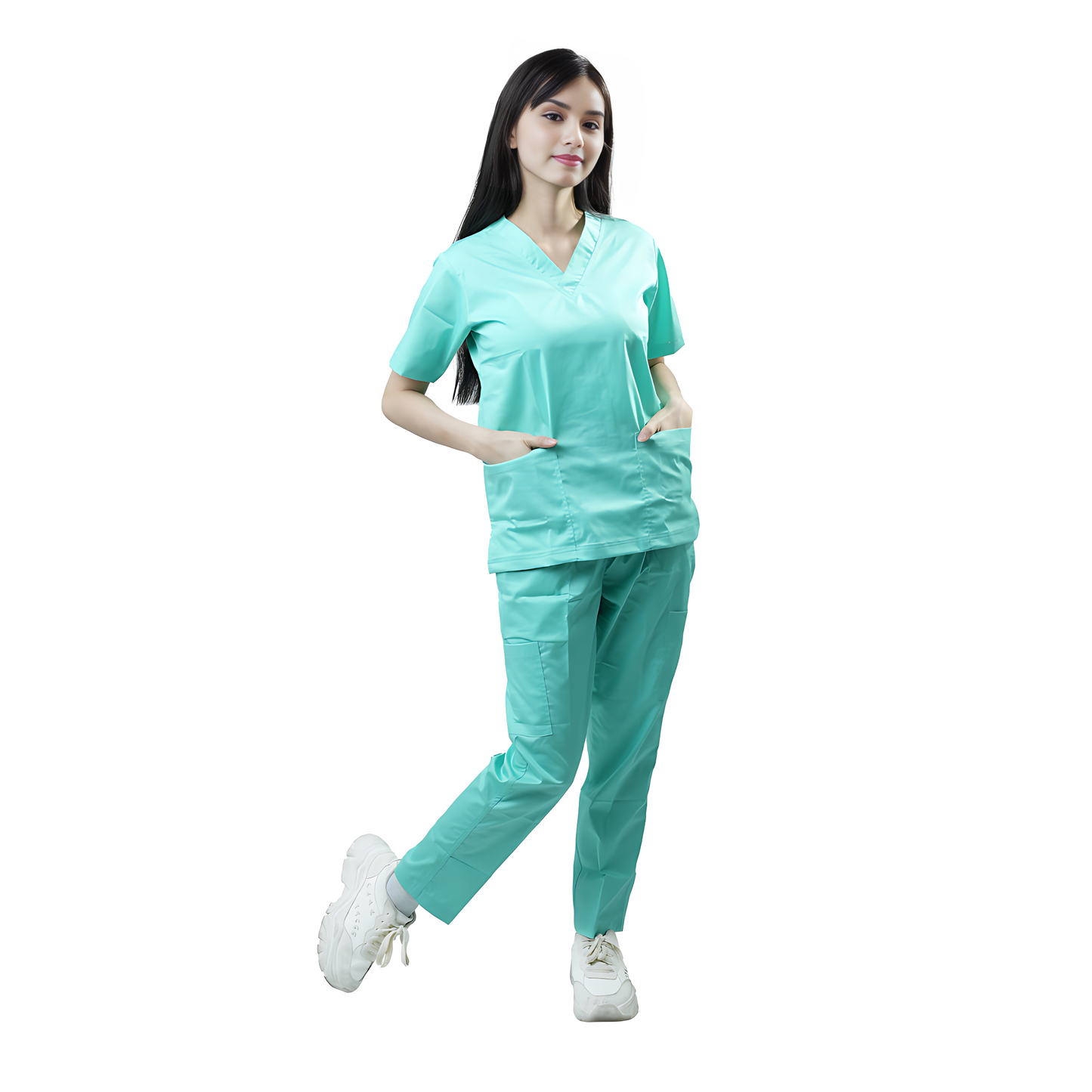 Scrub Suits Uniform Stretch (Light Green)