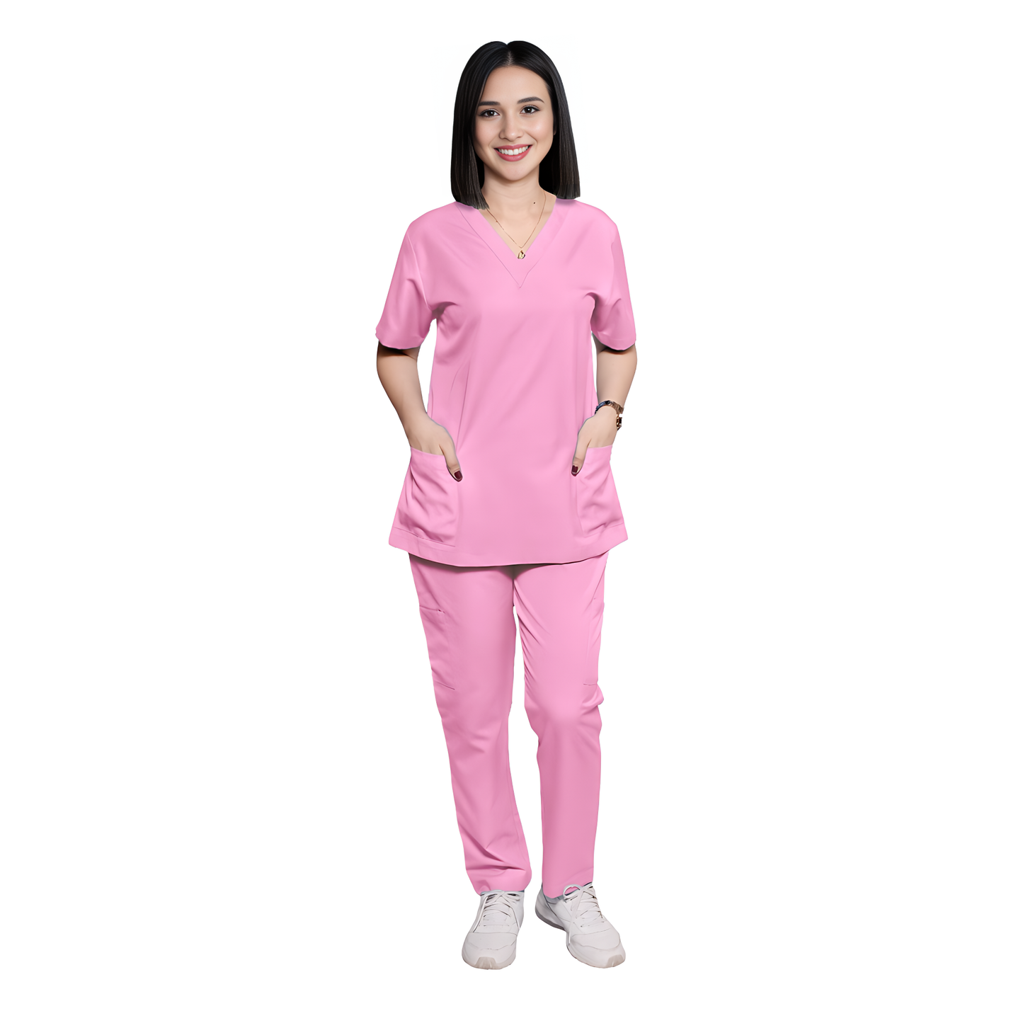Scrub Suits Uniform Poly Viscose - Light Pink