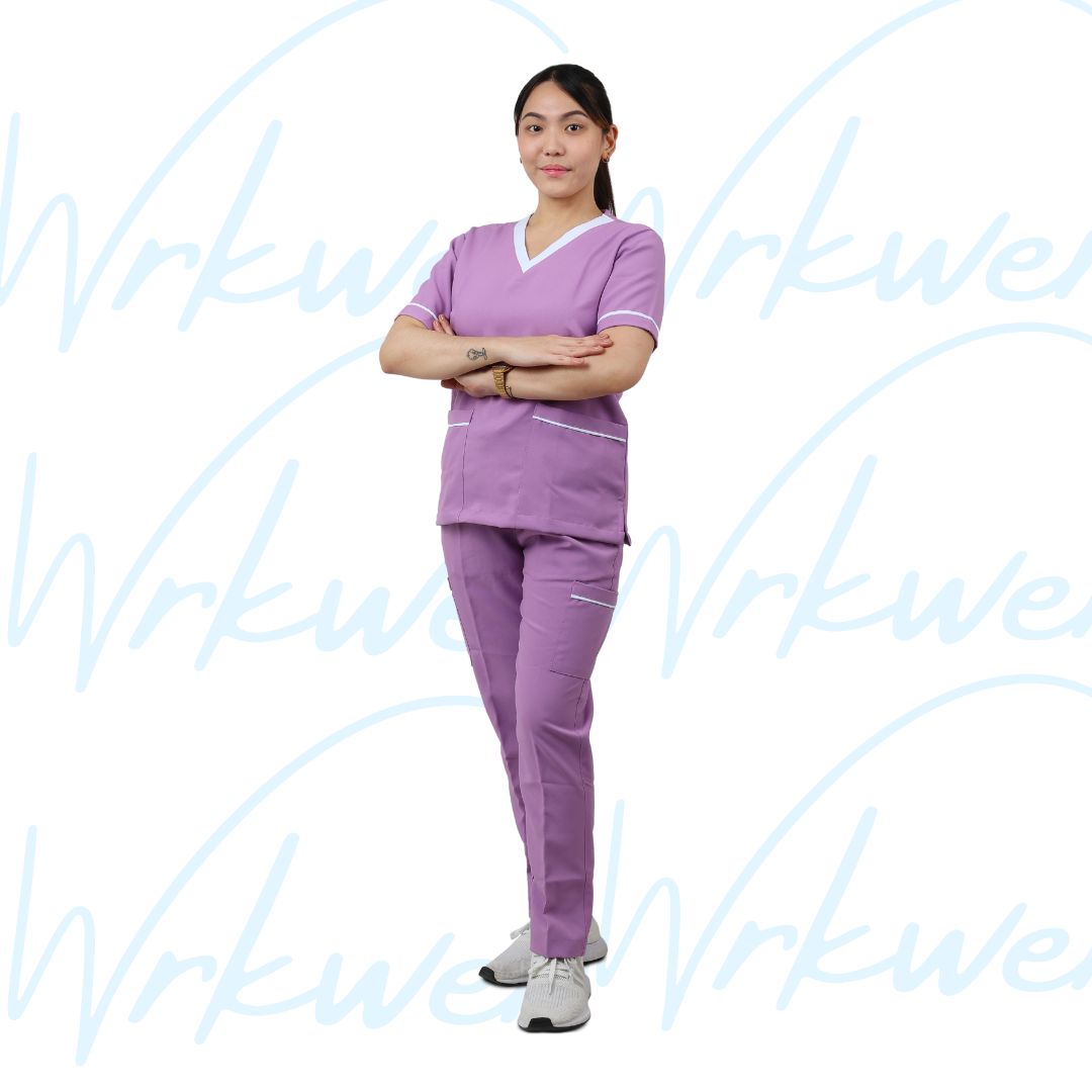 Medical Uniform Scrub Suits for Women NO PIPING (Sky Blue) – wrkwer