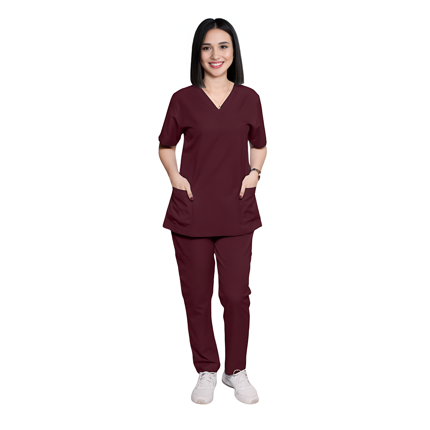 Scrub Suits Uniform Poly Viscose - Maroon