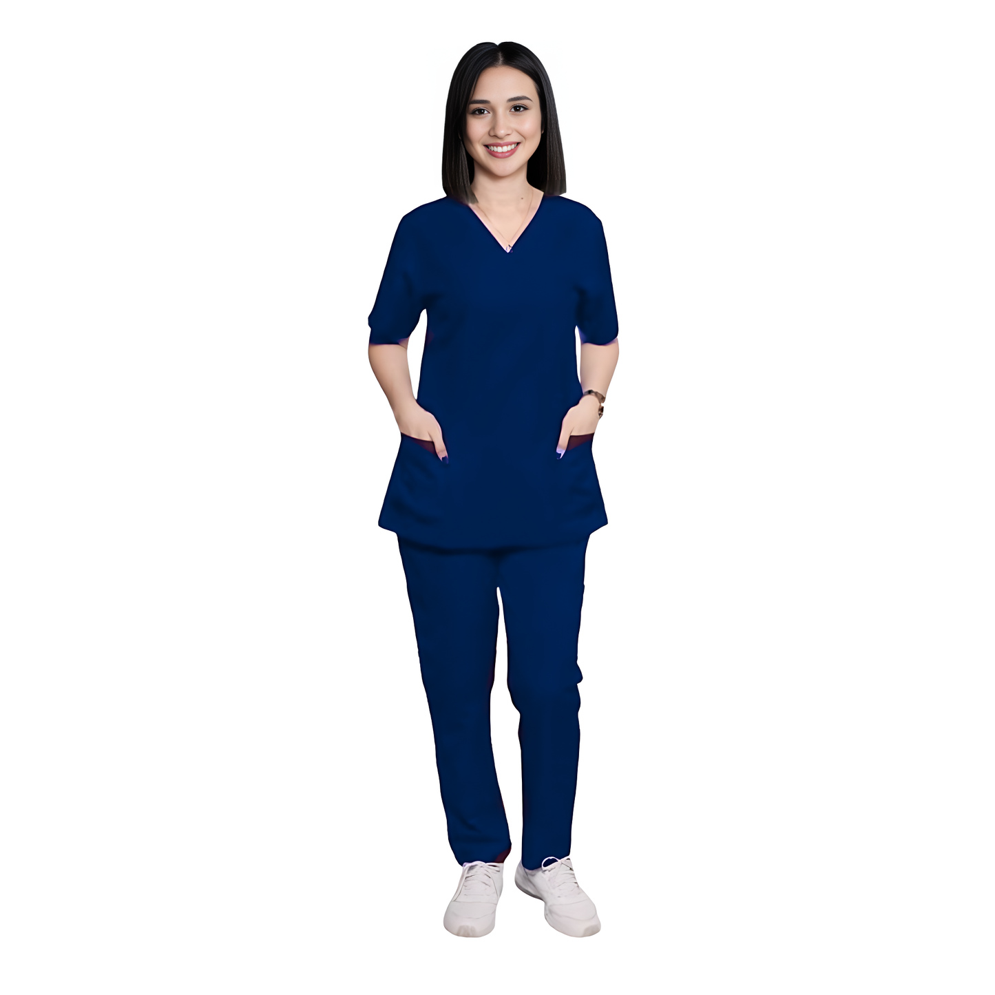 Scrub Suits Uniform Poly Viscose - Navy Blue