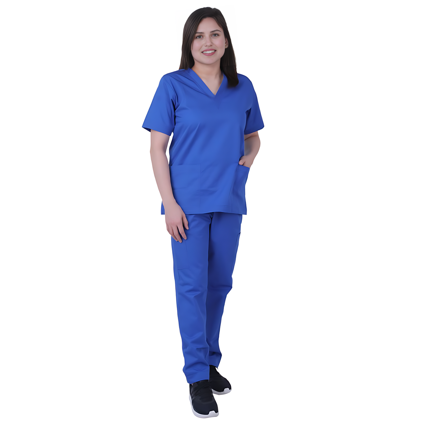 Scrub Suits for Women Poly Cotton (Ocean Blue)