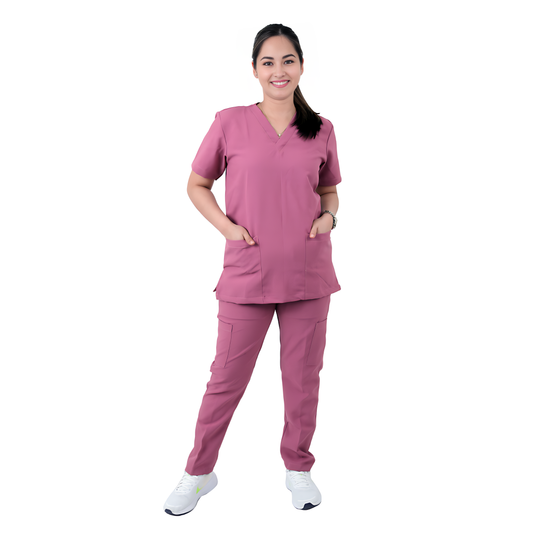 Scrub Suits for Women NO PIPING (Old Pink)