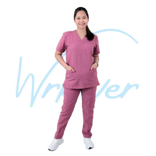 Scrub Suits for Women NO PIPING (Old Rose)