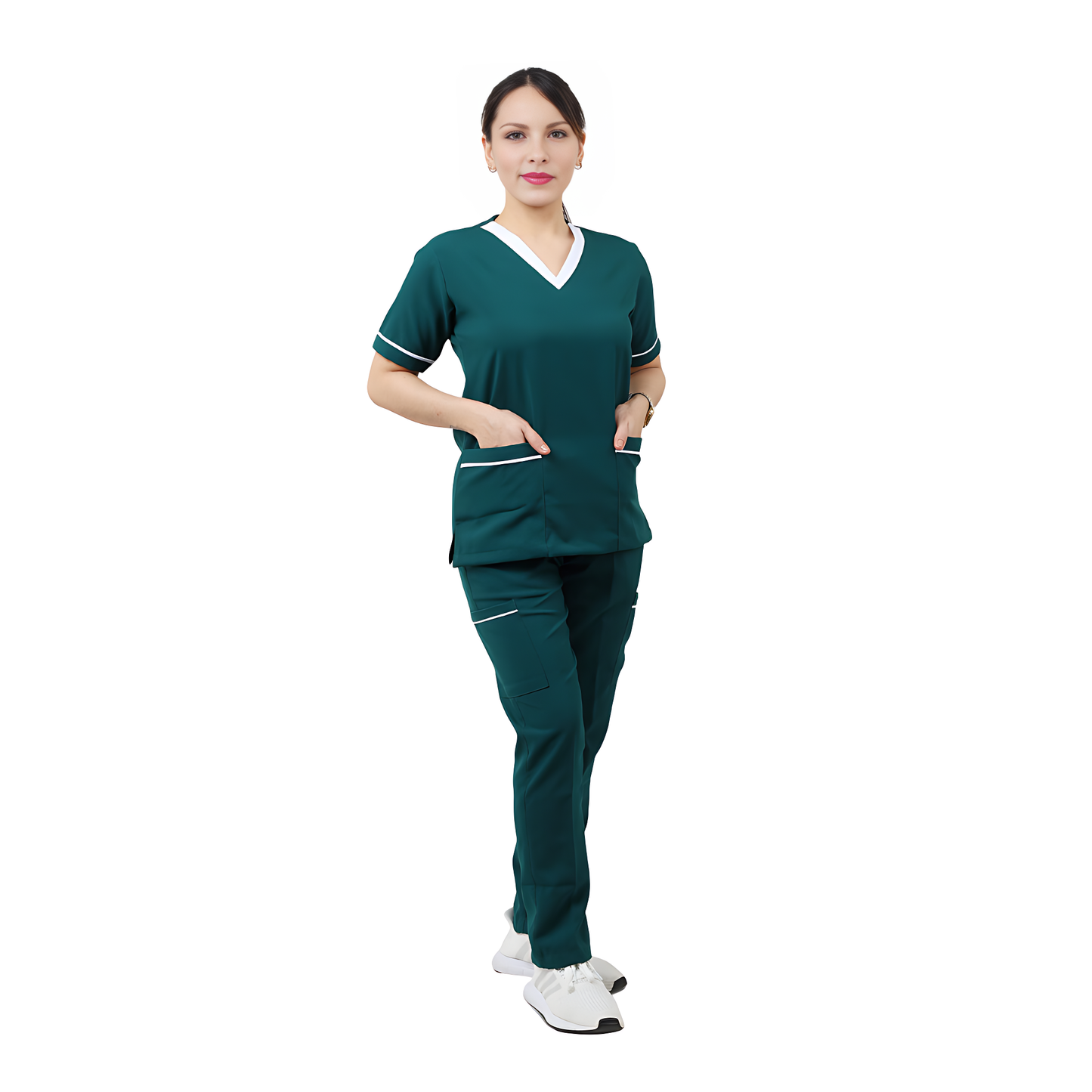 Scrub suits uniform DESIGN V (Peacock Green)