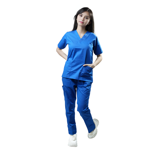 Scrub Suits Uniform Stretch (Royal Blue)