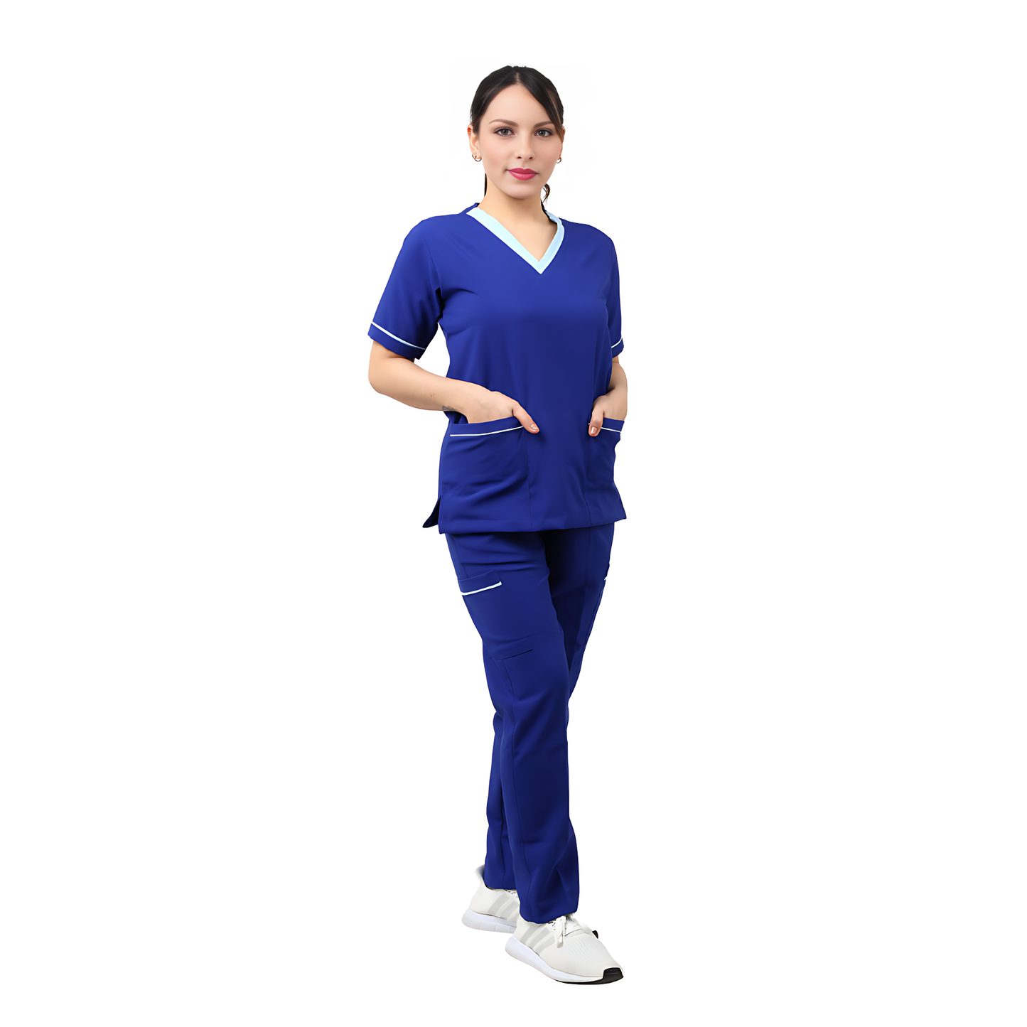 Scrub suits uniform DESIGN V (Royal Blue)