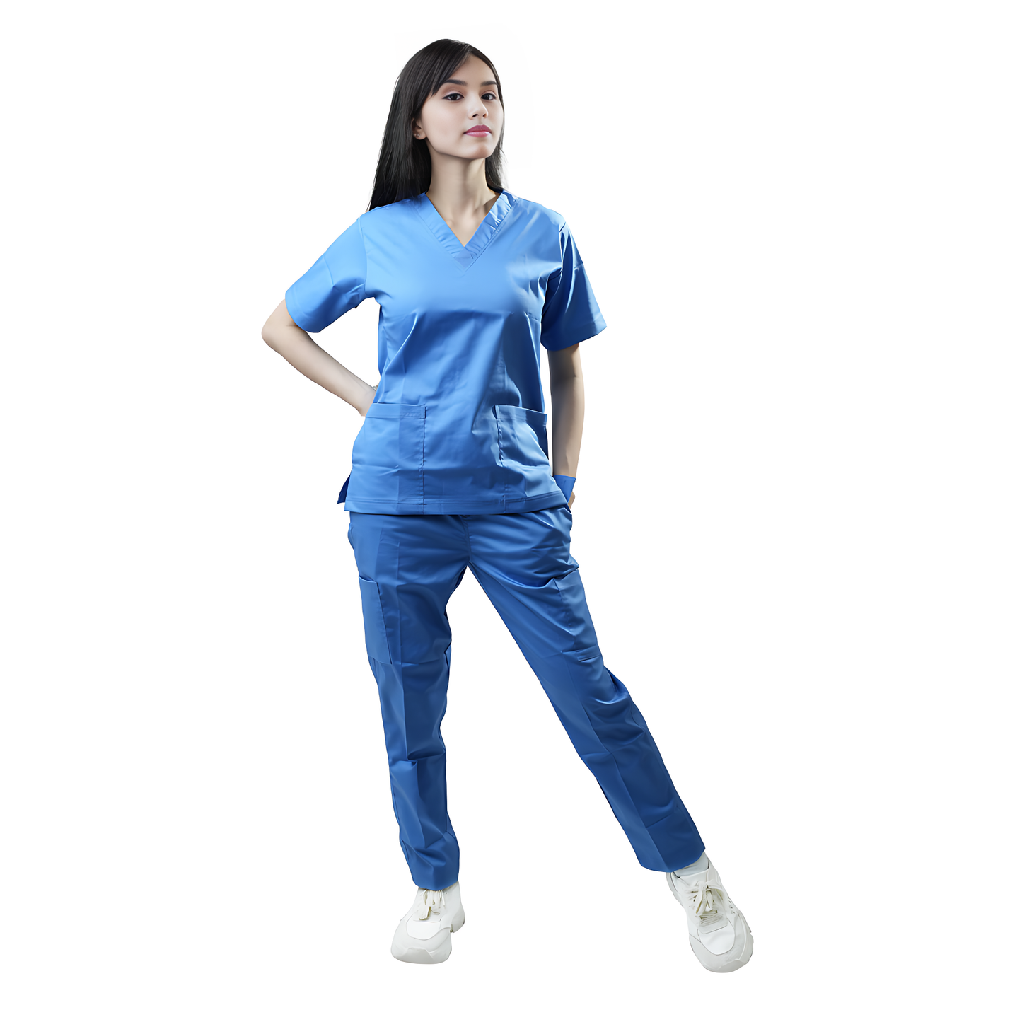 Scrub Suits Uniform Stretch (Sky Blue)