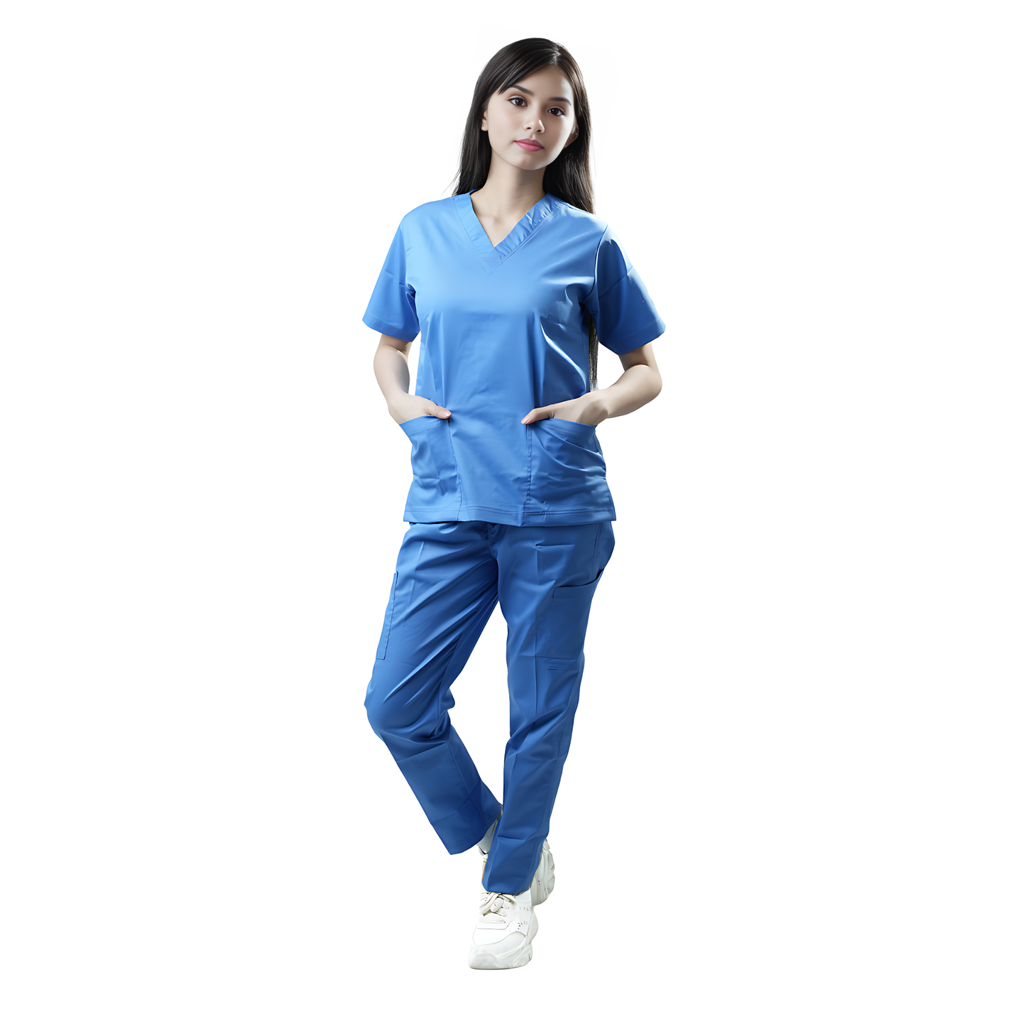 Scrub Suits Uniform Stretch (Sky Blue)