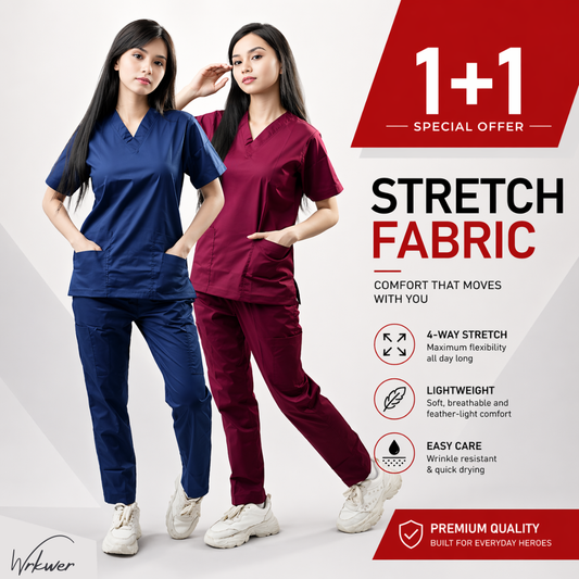 بدلات سكرب نسائية مطاطية (عبوة من 2)