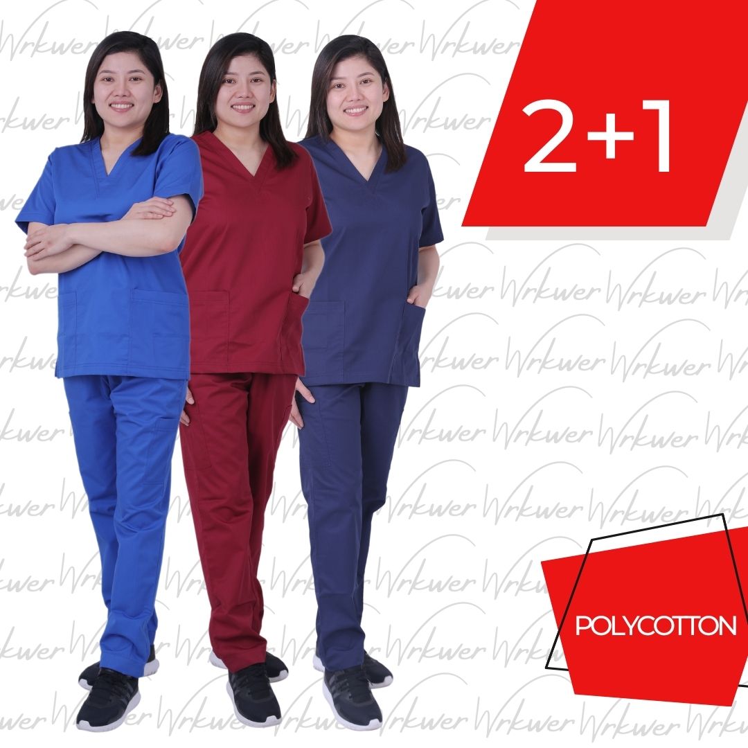 Scrub Suits for Women Poly Cotton (Pack of 3)